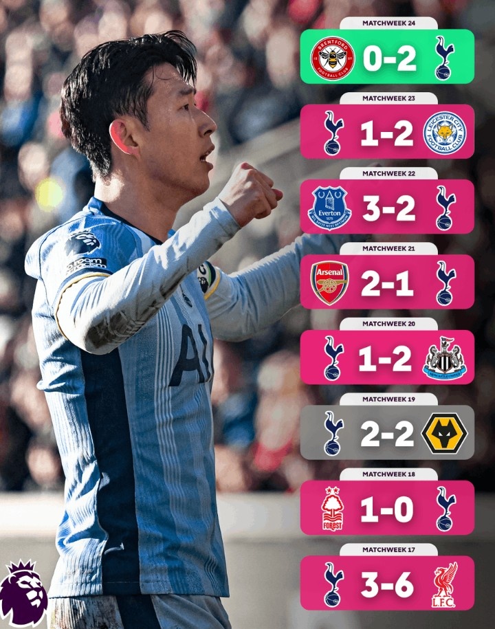  不容易！熱刺終結英超7輪不勝，此前7場(chǎng)僅1平6負