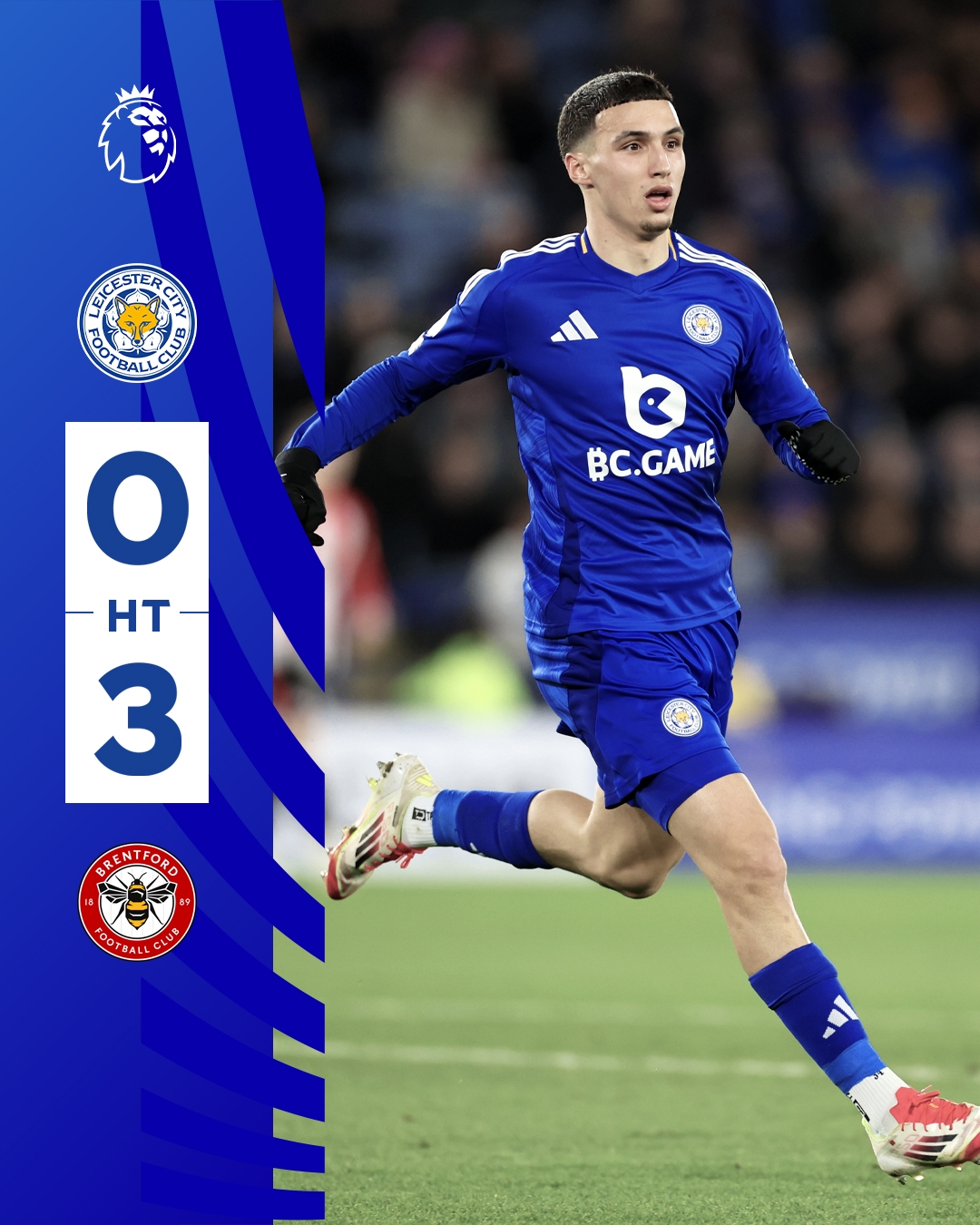  半場(chǎng)0-3！萊斯特若不進(jìn)球輸球，將主場(chǎng)6連敗0進(jìn)球創(chuàng  )歷史最糟戰績(jì)