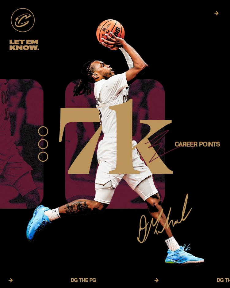  未來(lái)可期！加蘭騎士生涯得分達到7000分 隊史第11位！