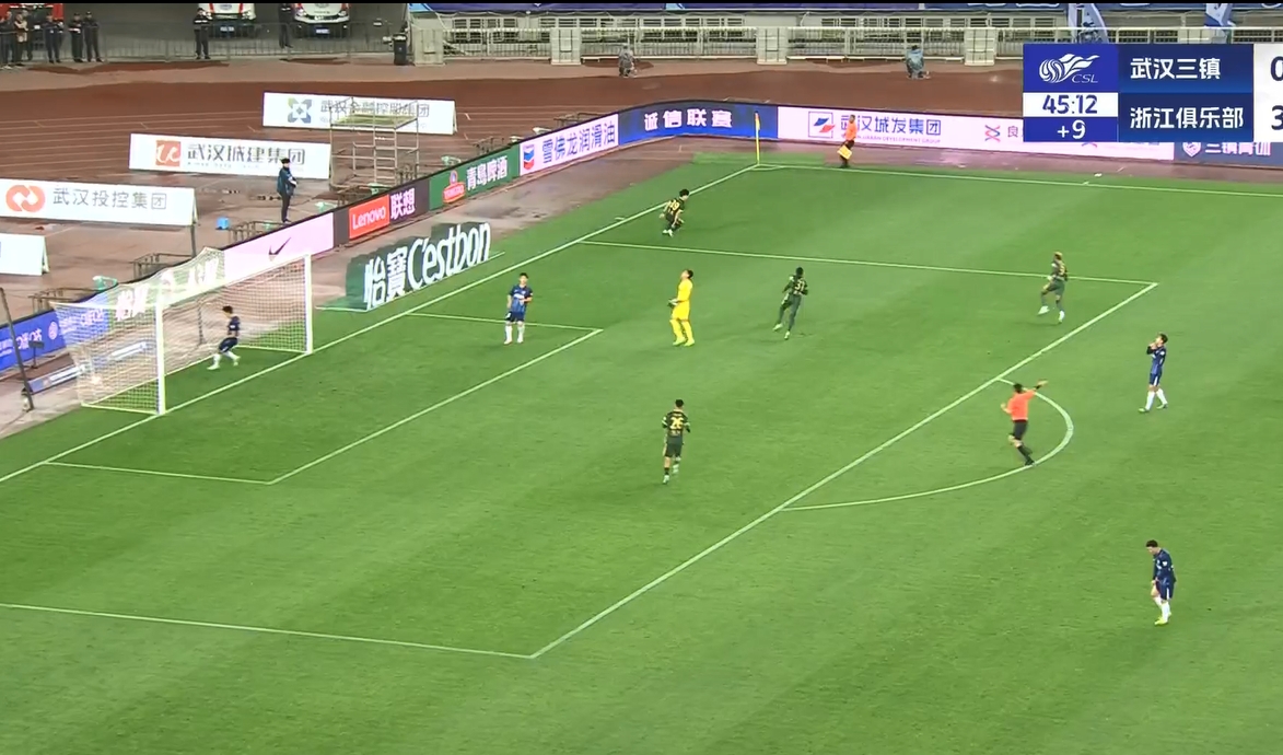  18歲王鈺棟中超處子球！三鎮后防白給，浙江半場(chǎng)4-0領(lǐng)先